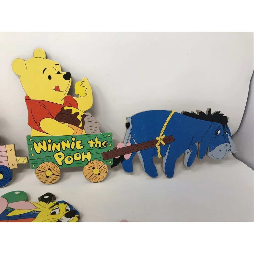 Vintage 4 Piece Winnie the Pooh Multicolor 3ft. Long & 8.5